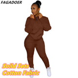 Winter Tracksuits Two Piece Set Pink Letter Print Solid Casual Outfits Zip Sweatshirt + Pockets Pants Set Women Sweat