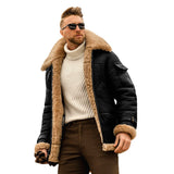 Fongt New Fur One Men's Coat Thicked Medium And Long Jacket Ebay Amazon Imitation Leather Wool