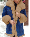 Fongt Explosion Wish Explosion Lady Fur All-In-One Long-Sleeved Jacket