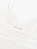 Sweetheart Neckline Strap Tulle Frill Midi Dress-Outfit