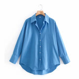 Women Turndown Collar Yellow Loose Blouse Female Long Sleeve Shirt Casual Lady Tops Blusas