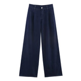 Fongt Homemade New Women's Classic Wi-Sleeve Shirts Wi-Legs High Waisted Pants 2881781