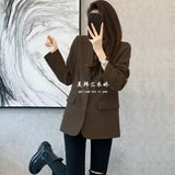 Fongt Spring And Autumn New Small Suit Jacket Female Hot Style Temperament Leisure Slim Show Thin Students Small Suit Female-Outfit