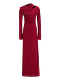 Fongt Temperament Collar Dress Dress In Spring 2025 New Simple Fold Design Textured Temperament