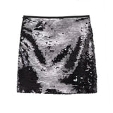 Fongt Women's Autumn And Winter Temperament Light Fashion New Party Squin Mini Skirt