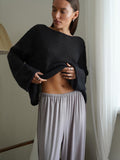 Fongt Spring And Summer New Hollow Sweater Women Wind Soft Loose Knitted Long-Sleeved Clothing Hot