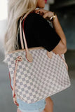 Tote Handbag with Clutch Wallet 703-0-Outfit