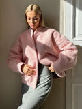 Pink Bomber Jacket-Outfit
