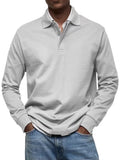 Fongt New Men's Casual Long-Sleeved Button-Down Shirt