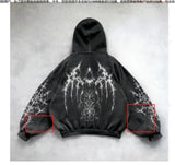 Fongt Wash Hooded Hoodie Hoodie Winter High Street Men And Women With The Same Shirt Top
