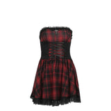 Summer 2024 New Sexy Hip Skirt Hit Color Waist Strap And Breast Dress Woman-Outfit