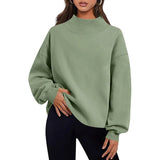 Fongt Fashion Casual Velvet Dress Women's Thick Half-High Collar Loose Women's Clothing In Autumn And Winter 2025