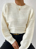 Fongt New Sweater Women's Solid Color Corrugated Collar Collar Collar On The Head Of The Knitwear Shirt
