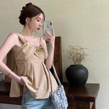 Summer Fashion Temperament Solid Colour Women's Blouse-Outfit