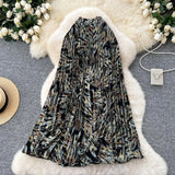 Fongt Half-Dress Dress Woman Autumn 2025 New Shade Across The Flowing Large Umbrella Skirt Folded Flower A Word Half Skirt