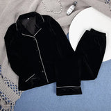 Thick Long Sleeve Black Velvet