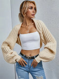 Fongt And Winter New Loose Knitted Cardigan Short Sweater Shawl Coat