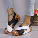 Fongt Sandals Women 2025 Summer New Pine Cake Thick Bottom With Skirt Casually Exposed Toe Beach Cool