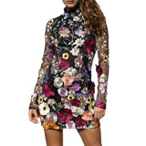 Fongt Direct Sales Three-Dimensional Flower Mesh Yarn Lace Embroidery Bag Toss Slimy Sexy