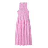 Fongt New Sleeveless-Less-Mocked Flute Dress 3067329