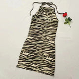 Women's Sexy Dress Summer Korean Version Sleeveless Bodycon Dress-Outfit