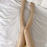 Open Stockings Interesting Women Feel The Temptation To Take Off Pantyhose Transparent Black Silk Large