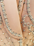 QUALITY Newest 2023 Fashion Designer Women's Shawl Collar Stunning Diamonds Pearls Beaded Blazer