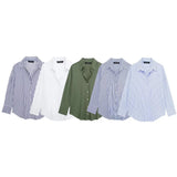 Fongt 2025 Women's Silk Shirt Loose Spring Casual Street Fashion