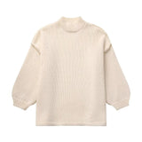Fongt Women's ZA Street Fashion Multi-Colored Half-Neck Knitwear Jacket