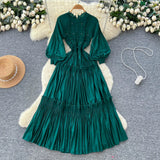 Fongt Style Niche Elegant Sleeveless Single Buckle Print Roll Dress Women Fashion Thin Dress