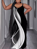 Summer Fashion Leisure Sexy Print Suspender Dress-Outfit