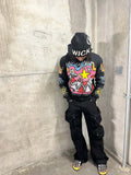 Printing Y2K Vintage Hoodie For Men And Women In The Same Style-Outfit