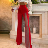 Mesh Elegant Skinny Flare
