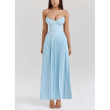 Fongt Women's New Sexy Breast-Wearing Shoulder-Folded Dress