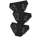 Exotic Apparel Sexy Panties Lace Briefs Women Low-Rise Solid Panty Underwear Sexy Women Lace Breathable Hip-lift