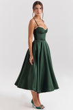 Fongt Women's New Sling V-Neck Sleeveless Dress Pony Skirt
