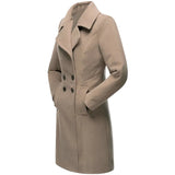 Fongt Autumn And Winter New Japanese And Korean Explosion Orders Long Hairs, Women's Coat Multi-Color Multi-Code Coat Double Buckle Eb