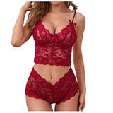 Sex Lingerie Sexy Perspective Lace Slings Adjustment Chest Three-Point