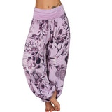 Printed Loose Casual Wide-leg Trousers
