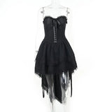 Fongt Summer New Women's Casual Pants Dark Sexy Body-In-Print Lace High-Waisted Flared
