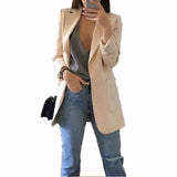 Women's Blazers Jacket Plus Size 4XL 5XL Spring Autumn Jacket Oversize for Woman Office Long Sleeve Coat Casual Clothes