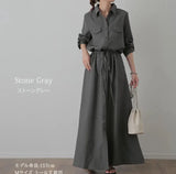 Fongt 2025 New Japanese Pocket Long Sleeves Long Casual Clip Dress Shirt