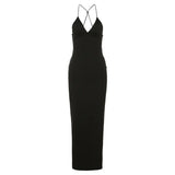 Halter Backless Slim Print Dress Women 2023 Summer Sexy Lace Up Hip Package Female Dresses Elegant Party Evening Robe-Outfit