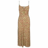 Sleeveless Print Long Floral