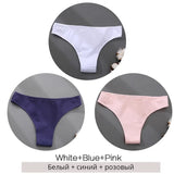 Brazilian Panties Cotton Women Underwear Ladies Solid Color T-back Underpants Sexy Low-rise Panty