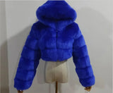Fongt Fur Autumn And Winter New Imitation Fur Turf Warm Hat Fur Coat Woman
