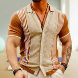 Fongt New Ice Hockey Woven Business POLO Shirt Men's Casual Knitting Shirt