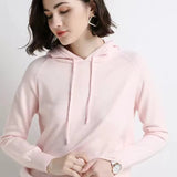 Candy Colors Hooded Sweaters Women's Casual Loose Green Solid Knitted Jumper Oversized Bottoming Pullover Blue Knitwear