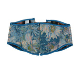 Fongt Short 3 Buckle New Oil Painting Monet Garden Belt Short Belt Outside The Fish Bone Support Strap Girded Waist