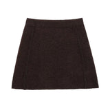 Fongt Homemade New Women's Knitted Coat Side Suture High Waisted Slid Mini